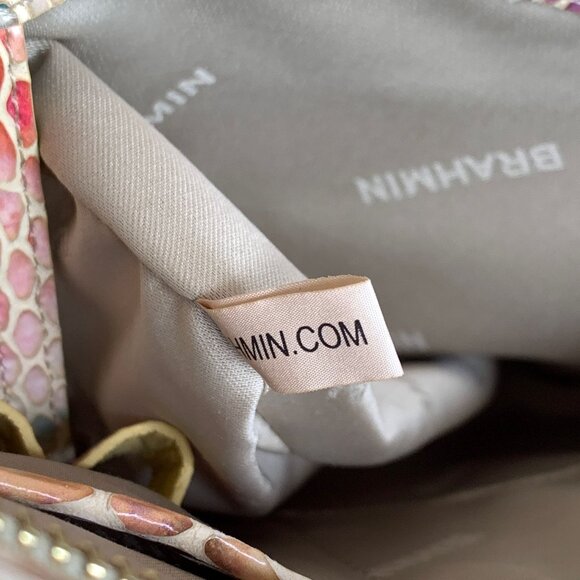 Brahmin Jody Multi Junie Snake Embossed Leather Crossbody H78183000050 NWT - Picture 16 of 16